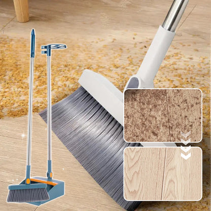 🥳2026 HOT SALE🥳💞40% OFF!✨ 💝Stand-Up Dustpan Set with 180° Rotating Broom
