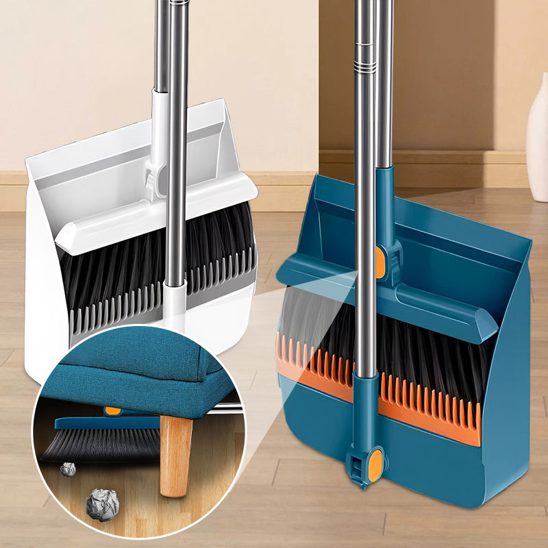 🥳2026 HOT SALE🥳💞40% OFF!✨ 💝Stand-Up Dustpan Set with 180° Rotating Broom