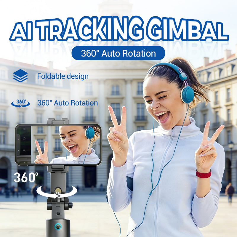 🥰49% OFF!📷AI Tracking Gimbal with Dual Fill Lights✨