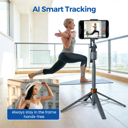 🥰49% OFF!📷AI Tracking Gimbal with Dual Fill Lights✨