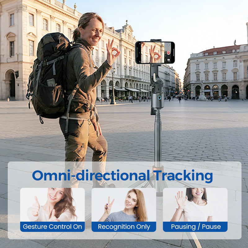 🥰49% OFF!📷AI Tracking Gimbal with Dual Fill Lights✨