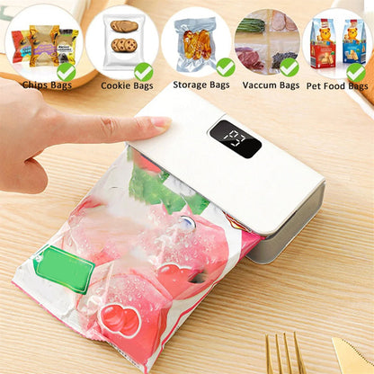 🥳2026 HOT SALE🥳💞50K+ SOLD!⏰⚡ 49% OFF! Rechargeable Bag Sealer – No batteries needed, USB-C charging. Magnetic back for fridge storage. 6 heat settings for any bag. Keeps food fresh longer. 🧊✨