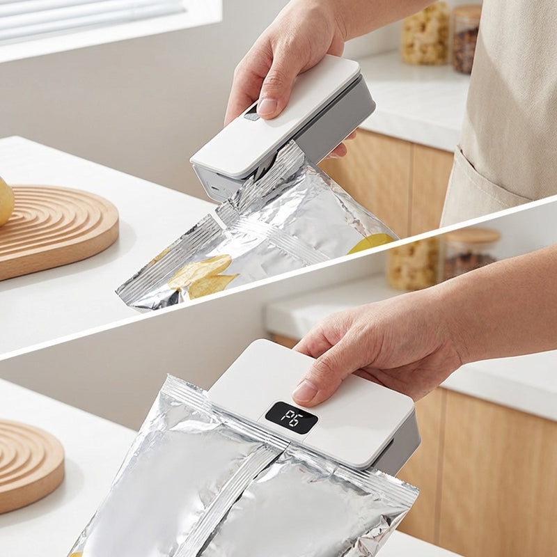 🥳2026 HOT SALE🥳💞50K+ SOLD!⏰⚡ 49% OFF! Rechargeable Bag Sealer – No batteries needed, USB-C charging. Magnetic back for fridge storage. 6 heat settings for any bag. Keeps food fresh longer. 🧊✨