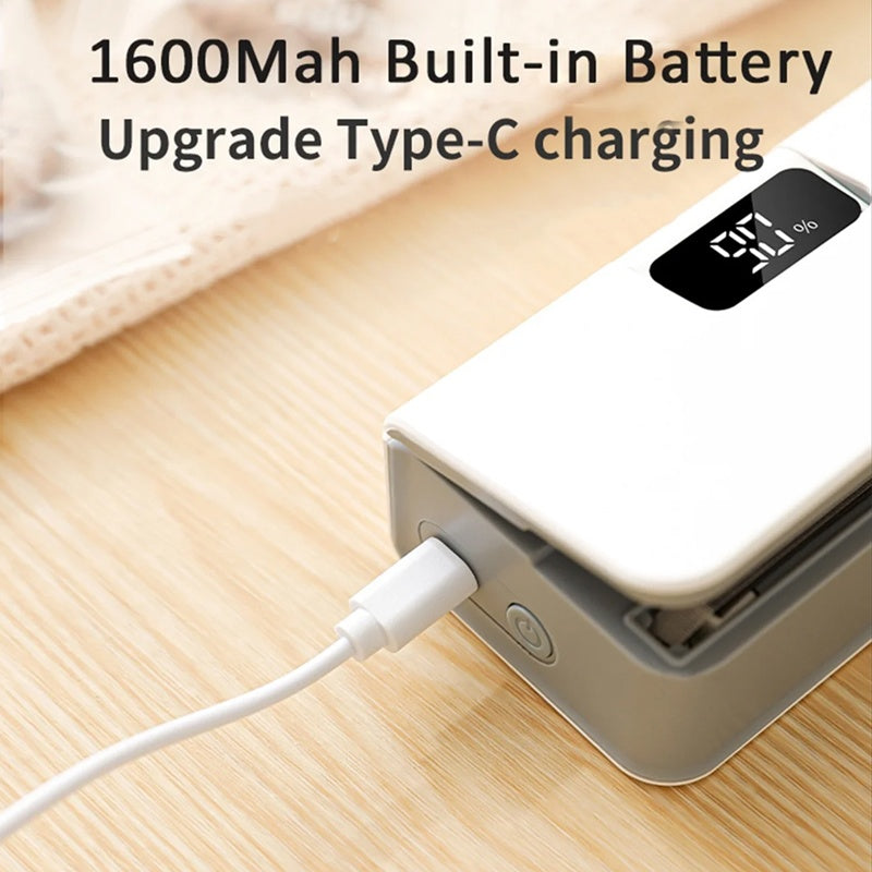 🥳2026 HOT SALE🥳💞50K+ SOLD!⏰⚡ 49% OFF! Rechargeable Bag Sealer – No batteries needed, USB-C charging. Magnetic back for fridge storage. 6 heat settings for any bag. Keeps food fresh longer. 🧊✨