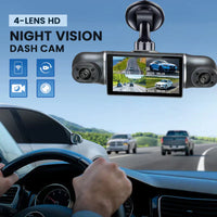 🔥2026 HOT SALE💞50K+ SOLD!📹⚖️ Protect Yourself with Video Evidence  4-Lens Dash Cam with Front, Rear & Side Coverage
