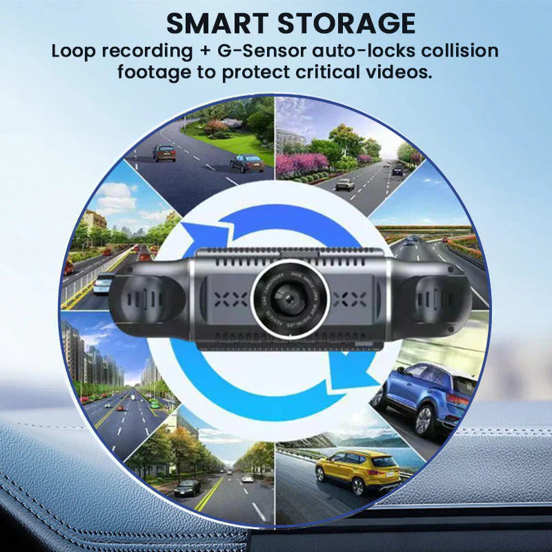 🔥2026 HOT SALE💞50K+ SOLD!📹⚖️ Protect Yourself with Video Evidence  4-Lens Dash Cam with Front, Rear & Side Coverage