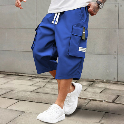 ⏳Limited-time 49% off⏰Men's Casual Drawstring Capri Cargo Pants👖