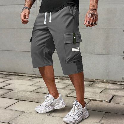 ⏳Limited-time 49% off⏰Men's Casual Drawstring Capri Cargo Pants👖