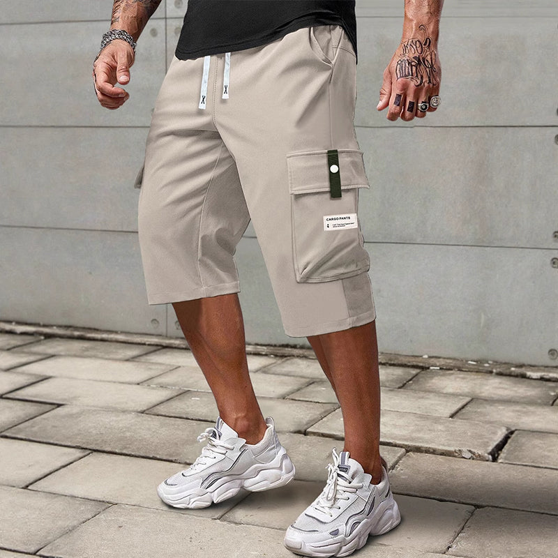 ⏳Limited-time 49% off⏰Men's Casual Drawstring Capri Cargo Pants👖
