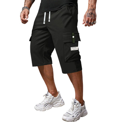 ⏳Limited-time 49% off⏰Men's Casual Drawstring Capri Cargo Pants👖
