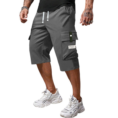 ⏳Limited-time 49% off⏰Men's Casual Drawstring Capri Cargo Pants👖