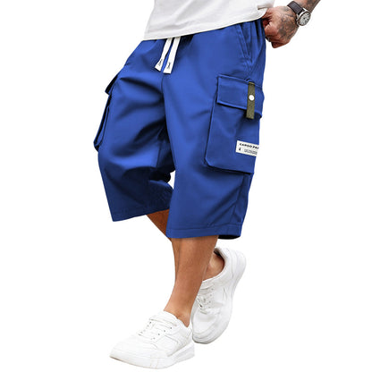⏳Limited-time 49% off⏰Men's Casual Drawstring Capri Cargo Pants👖