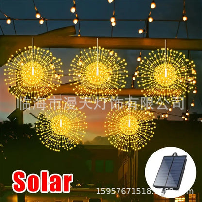 🔥While supplies last, 49% off!🎉 Solar fireworks light strings for the garden and at parties