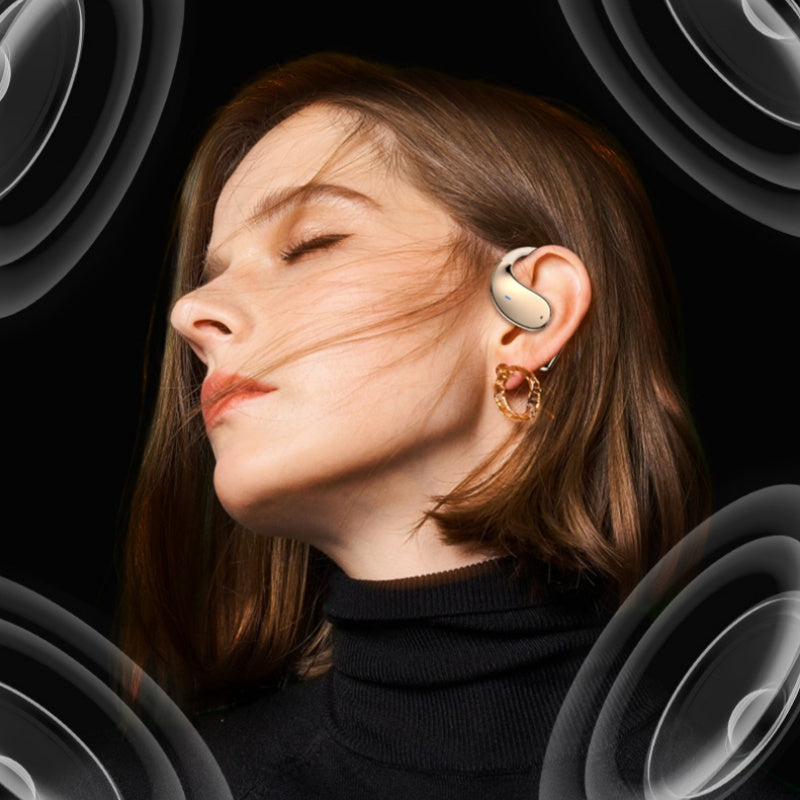 🔥49% OFF🎧Wireless Open-Ear Earbuds with LED Display🌍🗣️