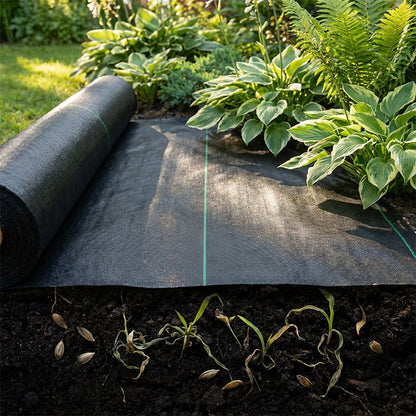 🌿 49% OFF NOW! 🧵 Weed Control Fabric – Blocks Sunlight, Breathable & Perfect for Garden Beds & Pathways 📉