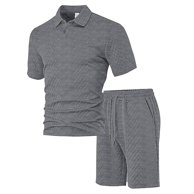 💞50K+ SOLD!💥🩳Men's Diamond Print 2-Piece Set – Ready in seconds! Soft, breathable top with easy shorts. No fuss, just style. Perfect for garden BBQs or coffee dates.