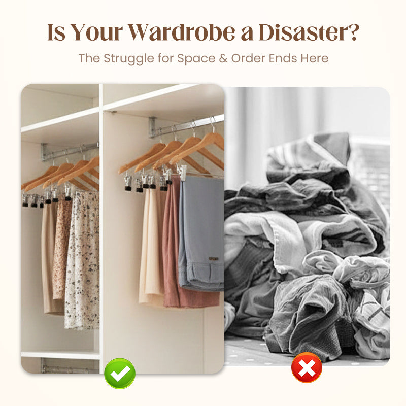 🔥40% OFF!👕360° Swivel Multi-Hook Wardrobe Organizer