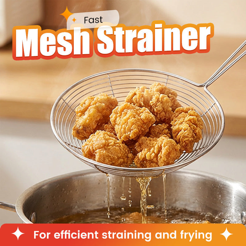 ⚡49% OFF!🧆Stainless Steel Wire Mesh Skimmer Spoon✨