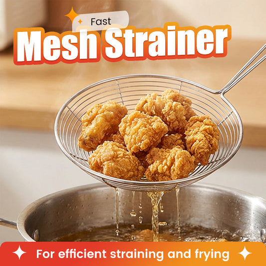 ⚡49% OFF!🧆Stainless Steel Wire Mesh Skimmer Spoon✨