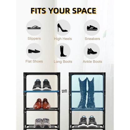🎁New arrival 49% OFF💥Vertical Shoe Rack for Entryway – Space-Saving Design, Sturdy Metal Frame & Easy Assembly 👟
