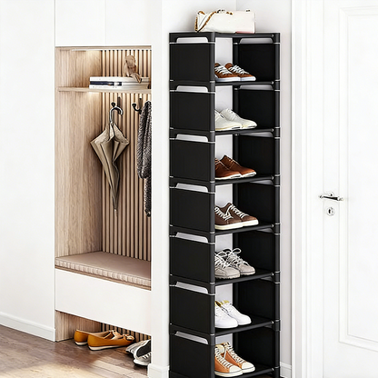 🎁New arrival 49% OFF💥Vertical Shoe Rack for Entryway – Space-Saving Design, Sturdy Metal Frame & Easy Assembly 👟