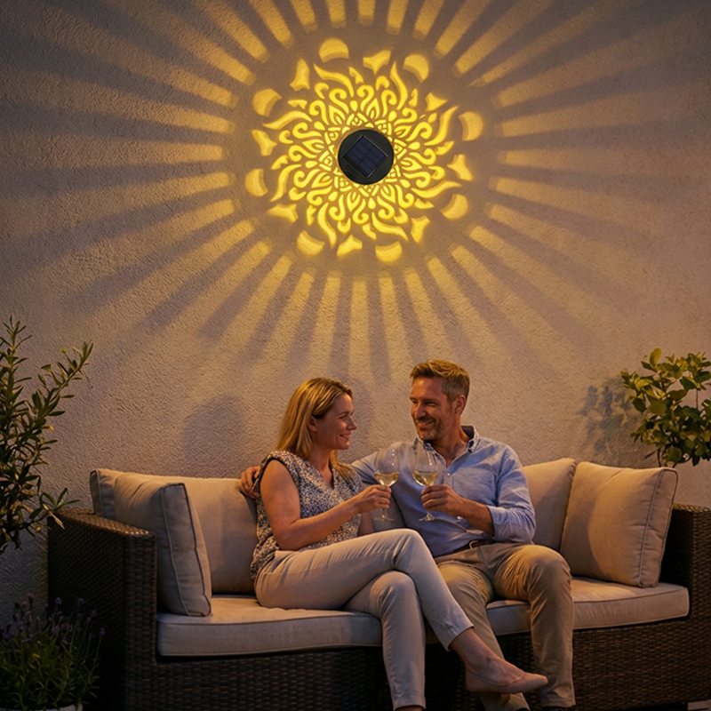 📢📢49% OFF !!!⏰Solar-Powered Mandala Projector Light