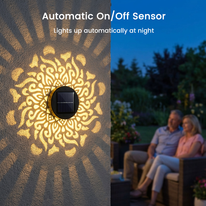 📢📢49% OFF !!!⏰Solar-Powered Mandala Projector Light