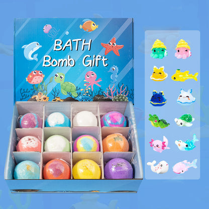 🛁 49% OFF |🌊 Ocean Theme Bath Bombs | 60g*12 Pcs, Foamy Bath Time & Fun Gift Idea ✨