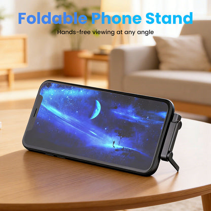 🔋 49% OFF NOW! ⚡ Fast Charging Adapter with 360° Foldable Phone Stand – Universal Compatibility, Compact Design & Hands-Free Viewing 📱