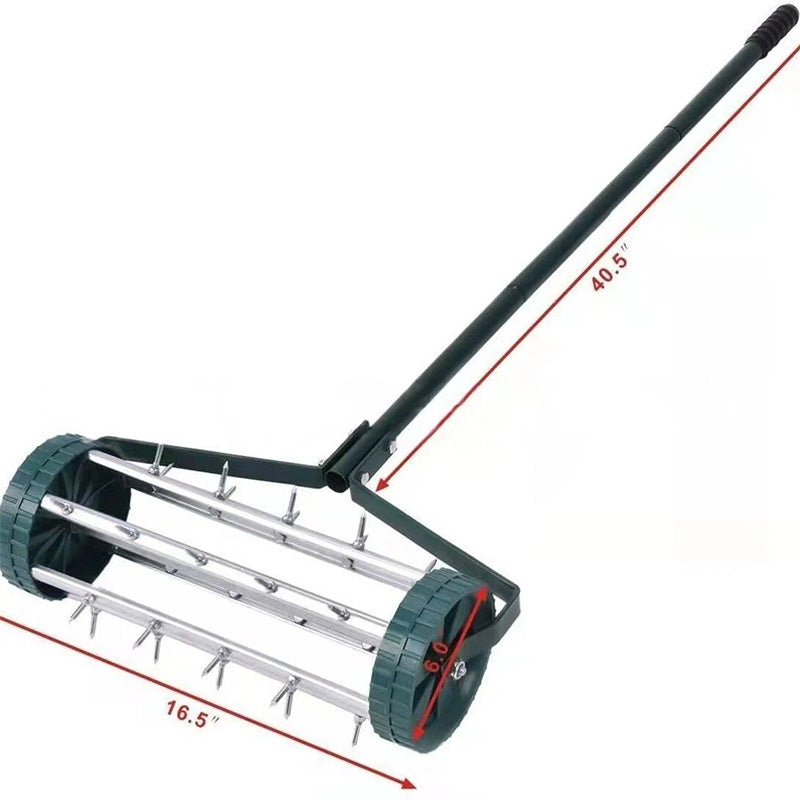 ⏳Limited-time 49% off⏰Rolling Lawn Aerator with Handle🏡🌱