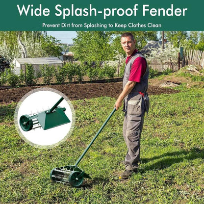 ⏳Limited-time 49% off⏰Rolling Lawn Aerator with Handle🏡🌱