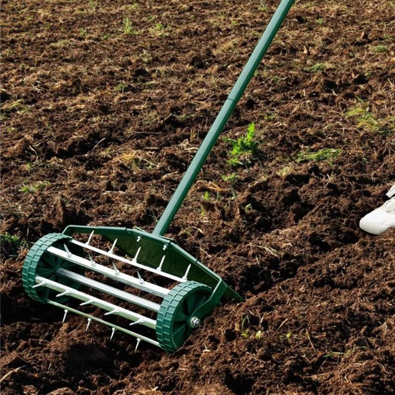 ⏳Limited-time 49% off⏰Rolling Lawn Aerator with Handle🏡🌱