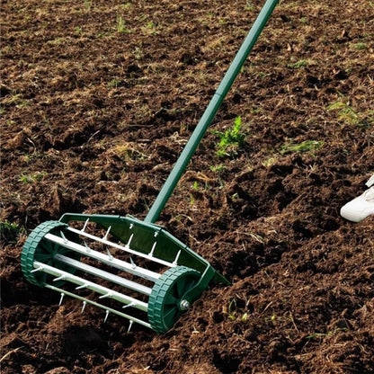 ⏳Limited-time 49% off⏰Rolling Lawn Aerator with Handle🏡🌱