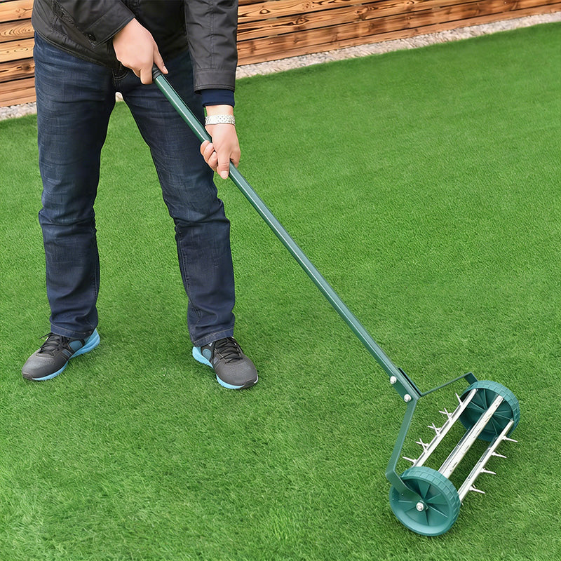 ⏳Limited-time 49% off⏰Rolling Lawn Aerator with Handle🏡🌱