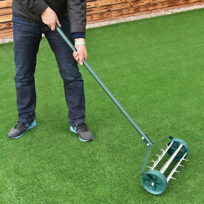 ⏳Limited-time 49% off⏰Rolling Lawn Aerator with Handle🏡🌱