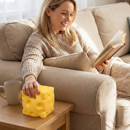 🧀Giant Cheese Stress Toy – Therapeutic Relief with Satisfying Squeeze! ✨