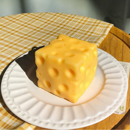 🧀Giant Cheese Stress Toy – Therapeutic Relief with Satisfying Squeeze! ✨