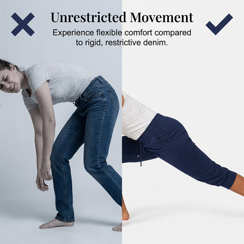 ⚡49% OFF⚡Drawstring Waist Cropped Sweatpants – Soft Polyester, Capri-Length & Side Pockets