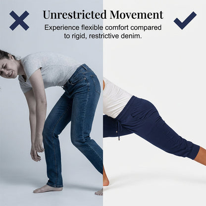 ⚡49% OFF⚡Drawstring Waist Cropped Sweatpants – Soft Polyester, Capri-Length & Side Pockets
