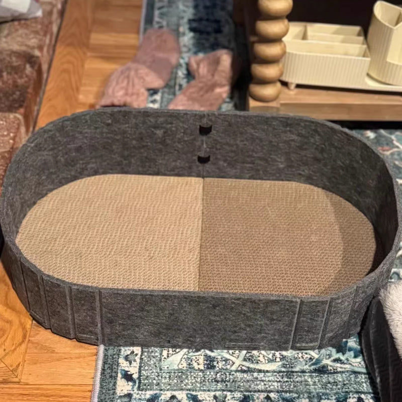 🌟49% OFF NOW!🐱Multi-Functional Felt Cat Bed with Scratcher Pad💖