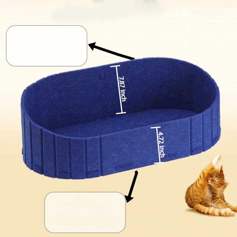🌟49% OFF NOW!🐱Multi-Functional Felt Cat Bed with Scratcher Pad💖