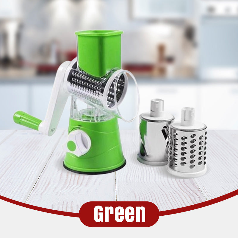 💖Limited-time offer🥗3 in 1 Rotary Cheese Grater Vegetable Slicer