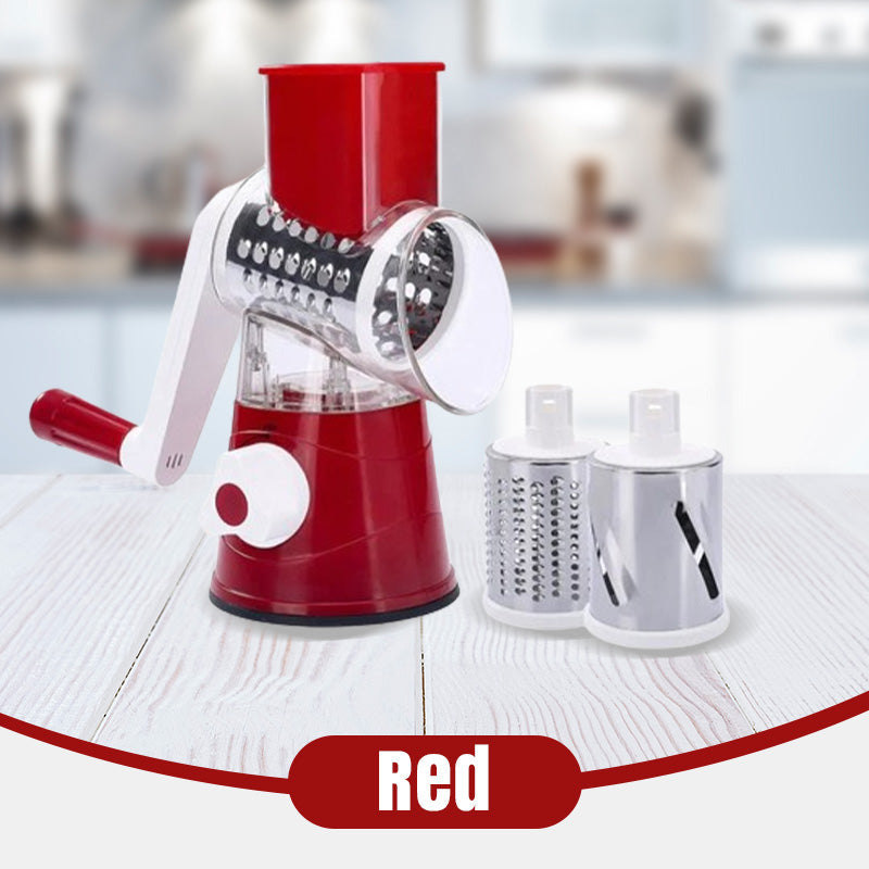 💖Limited-time offer🥗3 in 1 Rotary Cheese Grater Vegetable Slicer