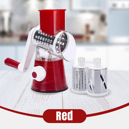 💖Limited-time offer🥗3 in 1 Rotary Cheese Grater Vegetable Slicer