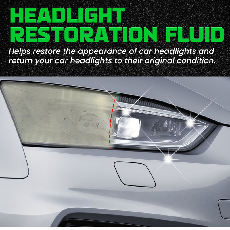 💎 49% OFF! 💎 Headlight Restoration Fluid – Instantly Removes Yellowing & Oxidation, Adds Crystal-Clear UV Protection 🚗💡