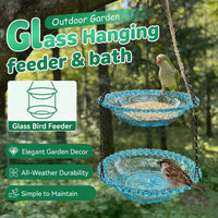 🥳2026 HOT SALE🥳💞50K+ SOLD!🐦🌧️ 49% OFF! Vintage-Style Bird Feeder with Bath – Hangs anywhere, easy to fill. Attracts robins & blue tits. Perfect for nature lovers. 🏡✨