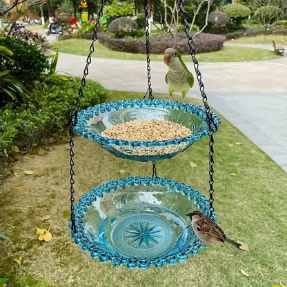 🥳2026 HOT SALE🥳💞50K+ SOLD!🐦🌧️ 49% OFF! Vintage-Style Bird Feeder with Bath – Hangs anywhere, easy to fill. Attracts robins & blue tits. Perfect for nature lovers. 🏡✨