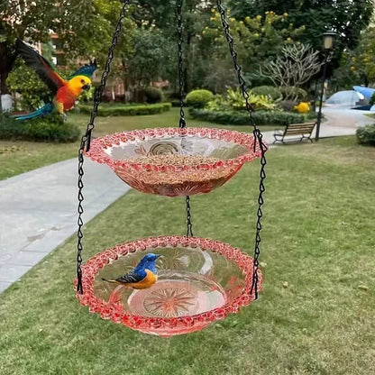 🥳2026 HOT SALE🥳💞50K+ SOLD!🐦🌧️ 49% OFF! Vintage-Style Bird Feeder with Bath – Hangs anywhere, easy to fill. Attracts robins & blue tits. Perfect for nature lovers. 🏡✨