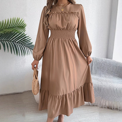 👗New arrival 49% OFF!🥰Women's Long-Sleeve Smocked Ruffle Maxi Dress