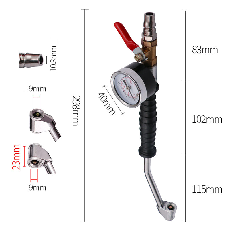 🔧 49% OFF NOW! 🚗 Tire Inflator Gun with Pressure Gauge – Integrated Gauge, Dual-Head Chuck & Ergonomic Grip 💨